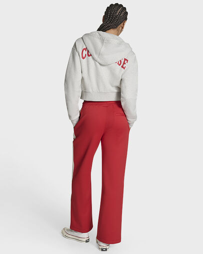 Retro Chuck Taylor Full-Zip Hoodie Lt Grey Heather, Detail View