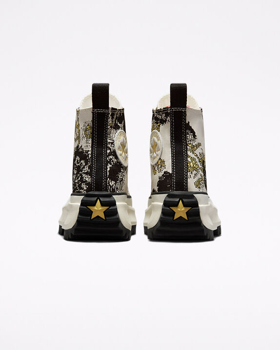 black flower converse