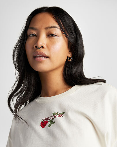 Valentine's Day Boxy T-Shirt Converse Egret