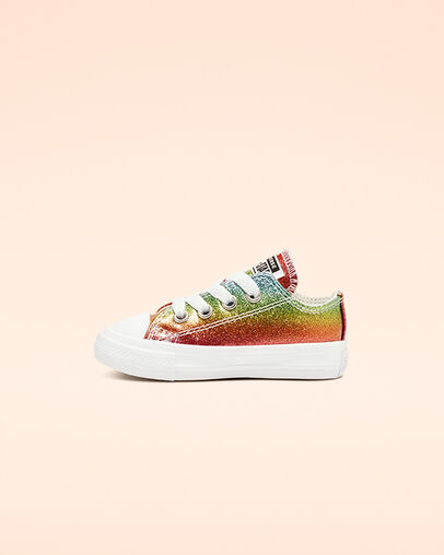 Chuck Taylor All Star Rainbow Glitter Low Top White/Pink/Egret