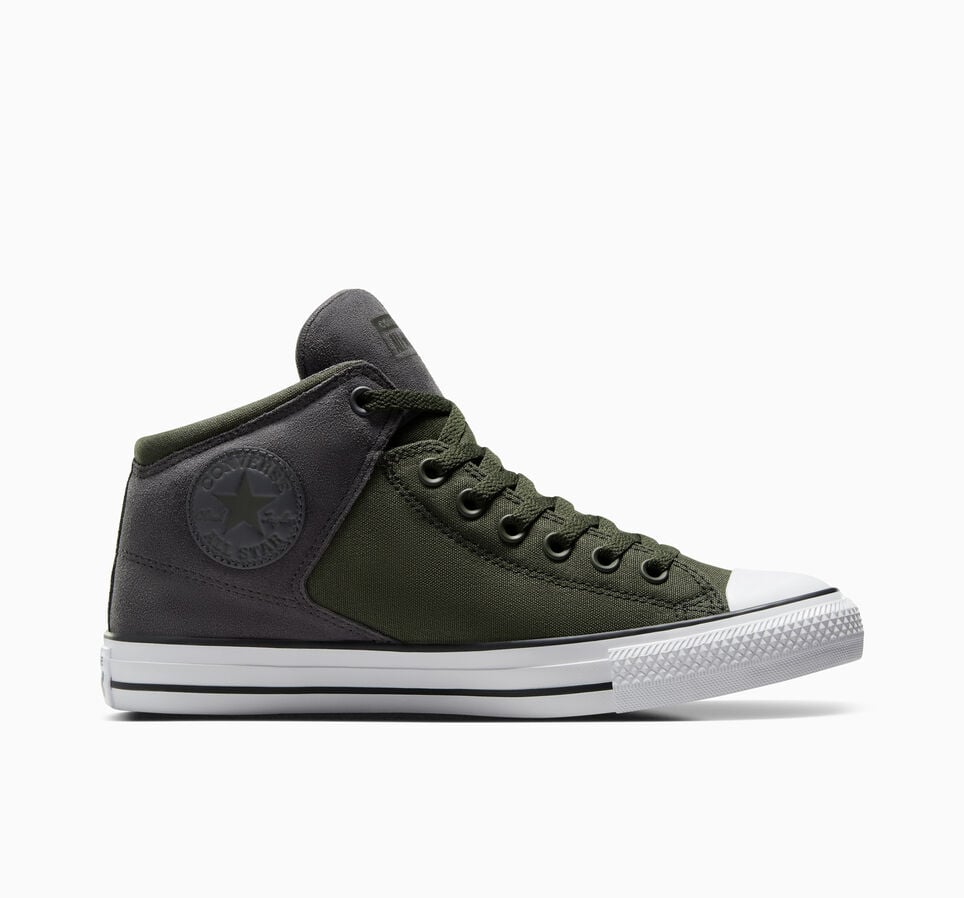 Chuck Taylor All Star High Street Suede & Canvas Cave Green/Dark Matter/White