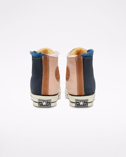 Shearling Chuck 70 Navy Blue/Baby Pink/Egret