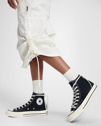 Long Woven Cargo Skirt Converse Egret