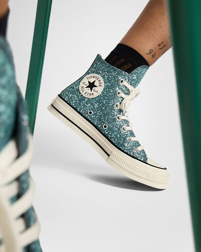 Chuck 70 Glitter Newtral Teal/Egret/Black, Reflective View