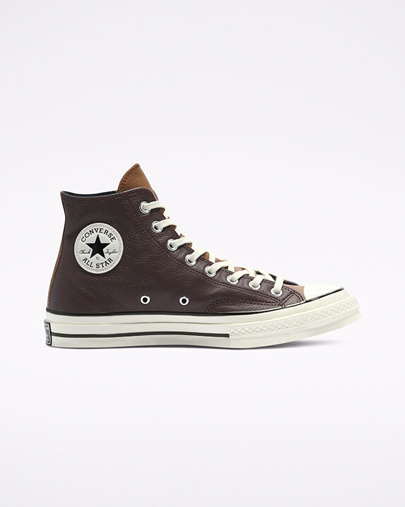 converse blue and brown leather