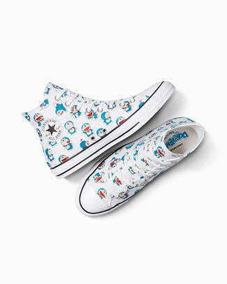 Doraemon・Converse Chuck Taylor All Star White/Hawaiian Gold/Flamingo, Outer Side View