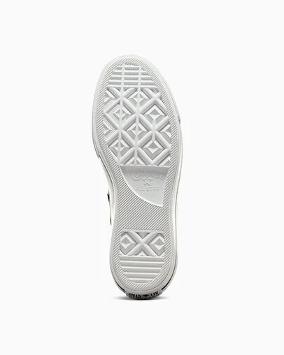 Chuck Taylor All Star Lift Platform Leather Black/Black/White, Outsole View