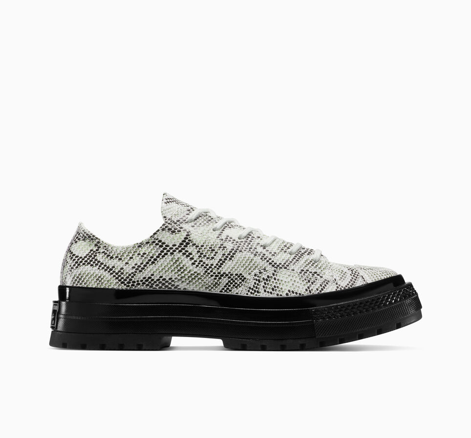Chuck 70 National Suede Snake Print Barely Grey/Black/Barely Grey
