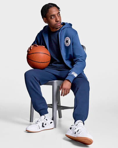 Chuck Taylor All Star Patch Full-Zip Hoodie Slacker Blue