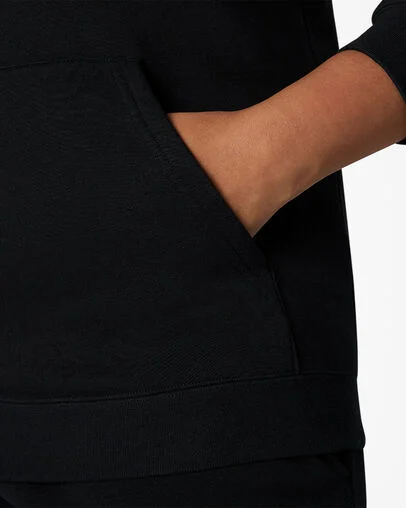 Converse Go-To Embroidered Star Chevron Standard-Fit Fleece Hoodie Converse Black, Detail View