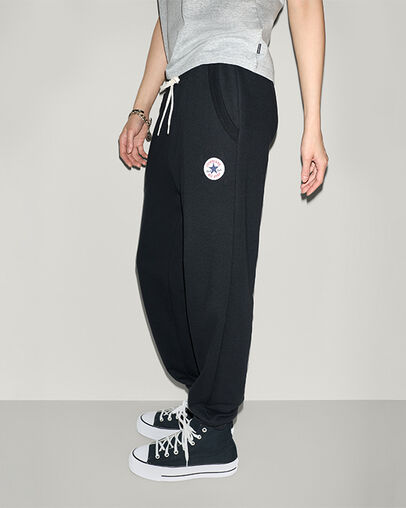 Retro Chuck Taylor Patch Joggers Converse Black, Back View