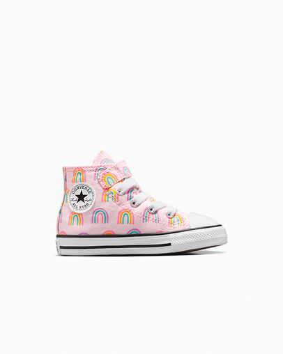 Chuck Taylor All Star Easy-On Rainbows Pink Foam/Grape Fizz/Amarillo, Outer Side View