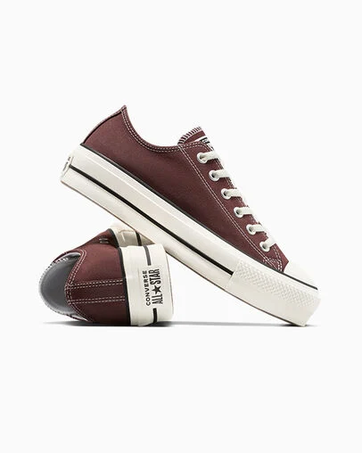 Chuck Taylor All Star Lift Platform Suede Eternal Earth/Egret/Black, Detail Angle View