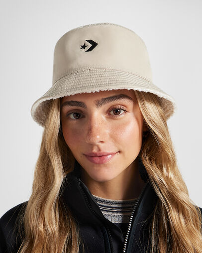 Reversible Sherpa Bucket Hat Converse Egret/Beach Stone
