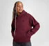 Polar Fleece Oversized Hoodie Deep Bordeaux