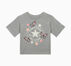 Butterfly Boxy T-Shirt Dk Grey Heather