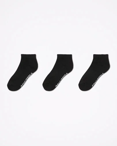 3-Pack High Made For Chuck Socks Black/Black/Black, Front View