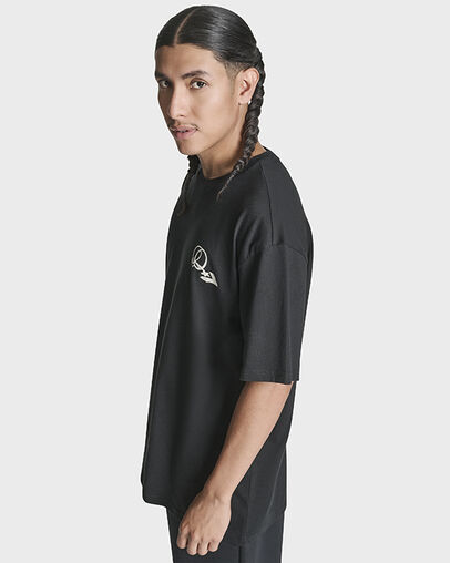 Caf&eacute; T-Shirt Black, Full Body View