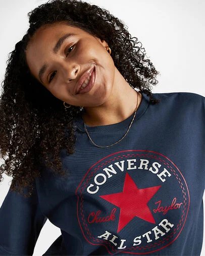 Converse Go-To All Star Patch Standard-Fit T-Shirt Converse Navy
