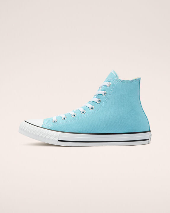 teal high top converse
