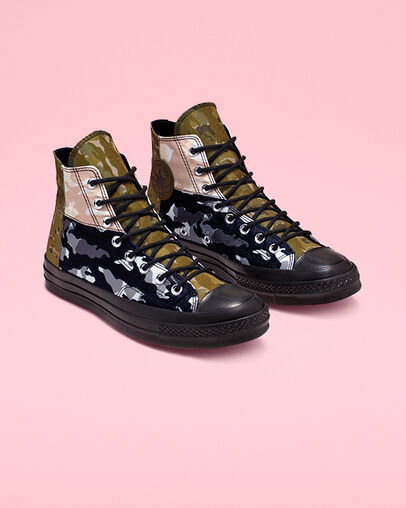 Blocked Camo Chuck 70 Surplus Olive/Black