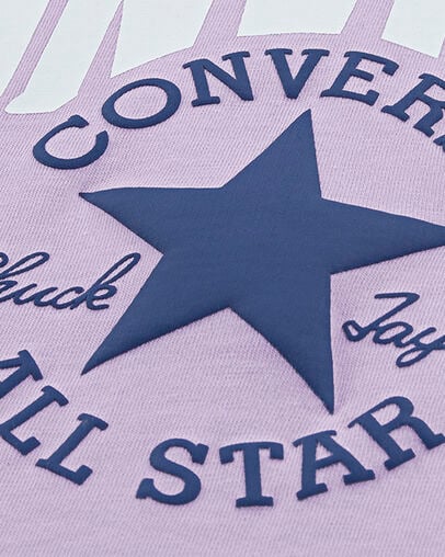 Multi Hit Graphic Boxy T-Shirt Lavender Latte Purple, Detail View