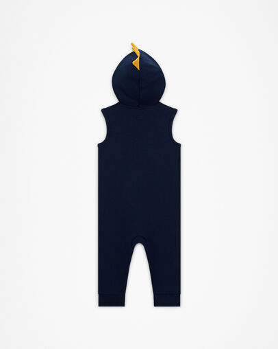 Dino Explorer Hooded Coverall & Bodysuit Set Midnight Navy, Detail View