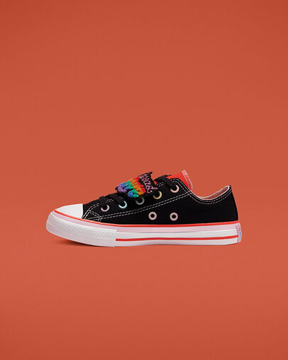 Converse x Millie Bobby Brown Chuck Taylor All Star Black/Mandarin Red/Pink Lady