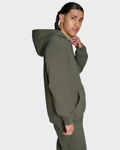 Chuck Taylor All Star Patch Hoodie Utility Green, Full Body View