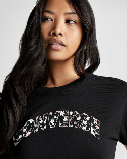 Relaxed Floral T-Shirt Total Eclipse, Detail View