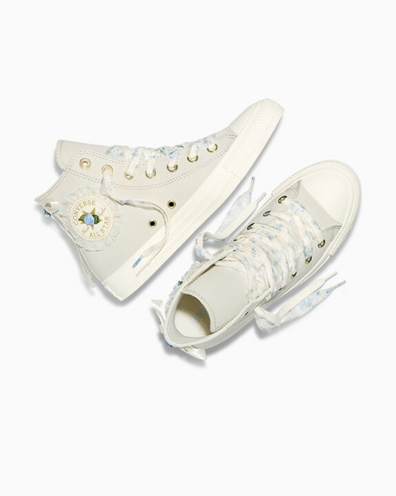 Chuck Taylor All Star Floral Ruffles Women's High Top Shoe