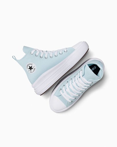 Chuck Taylor All Star Move Winter Slay Blue /White/Black, Angled View