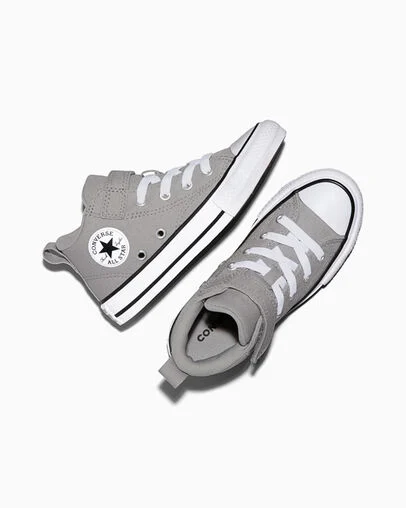 Chuck Taylor All Star Malden Street Canvas Easy-On Grey Area/White/Black, Angled View