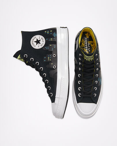 Converse x Batman x Chinatown Market Chuck 70 High Top Black/Blazing Yellow/White