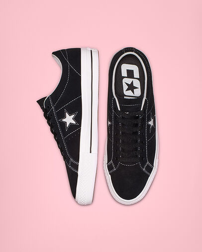 One Star Pro Classic Suede Low Top Black/White/White