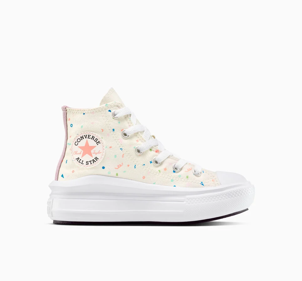 Chuck Taylor All Star Move Platform Confetti Egret/White/Neon Salmon