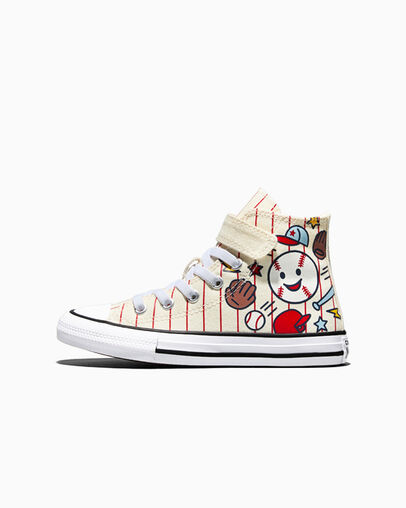 Chuck Taylor All Star Easy-On Sports Egret/Red/Navy, Inner Side View