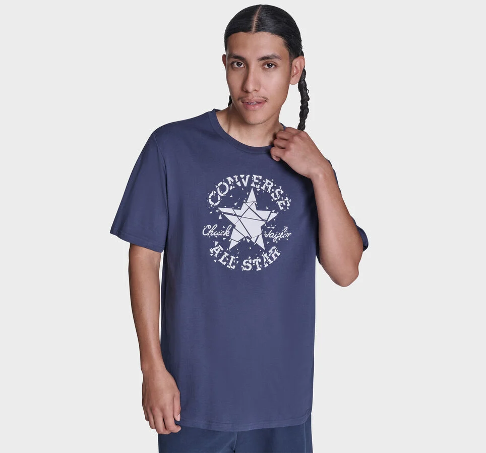 Broken Glass T-Shirt Converse Navy