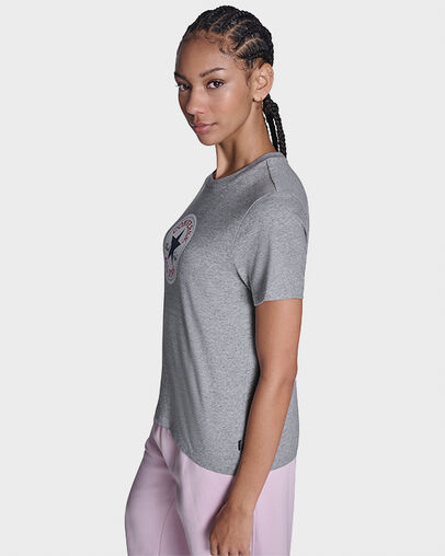 Chuck Taylor All Star Patch T-Shirt Vintage Grey Heather, Back View