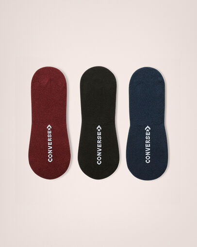 3-Pack Star Chevron Made For Chucks Socks Dark Burgundy/Navy/Black, 3/4 View