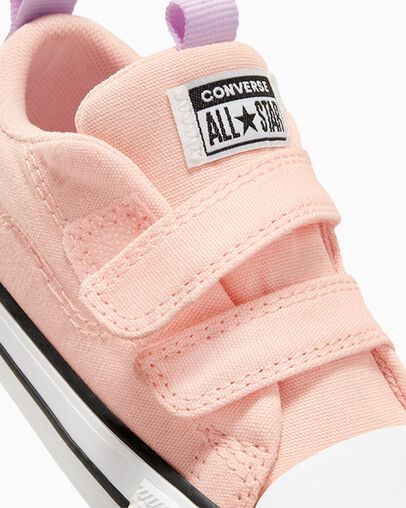 Chuck Taylor All Star Easy-On Butterflies Soft Peach/Grape Fizz/White, Detail Angle View