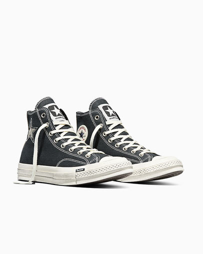 Converse x Madhappy Chuck 70 Black/Egret/Black, Top and Side View
