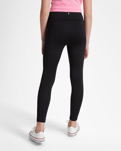 Chuck Taylor Patch High Rise Leggings Black, Back View