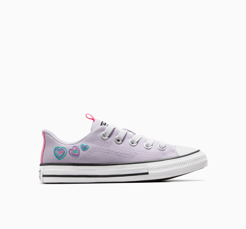 Chuck Taylor All Star Rave Hearts Vapor Violet/Oops Pink/ White