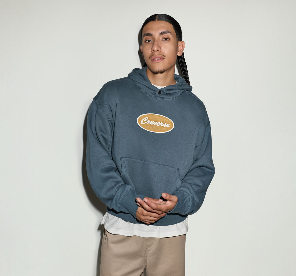 Converse Garage Full-Zip Fleece Hoodie Wrought With Iron