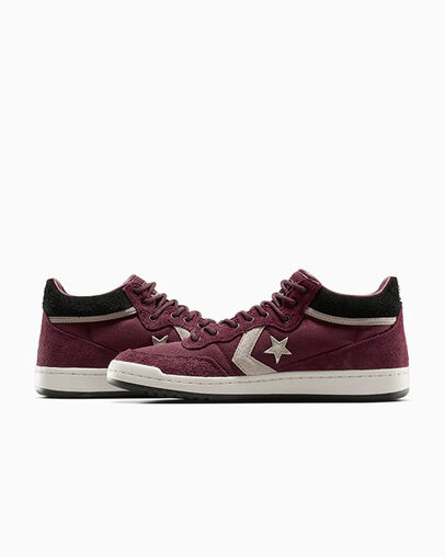 CONS Fastbreak Pro Suede & Cordura Deep Bordeaux//Papyrus/Egret, Detail Angle View