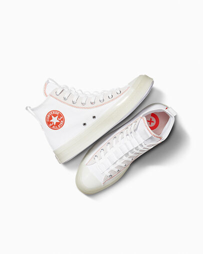 Chuck Taylor All Star CX Explore White/Pale Putty/Nomadic Rust, Angled View