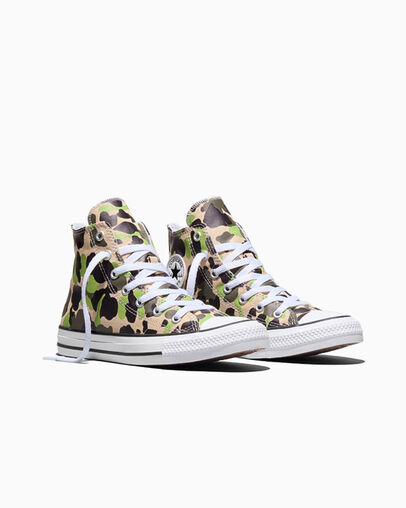 Chuck Taylor All Star Camo Nutty Granola/Good Natured, Top and Side View