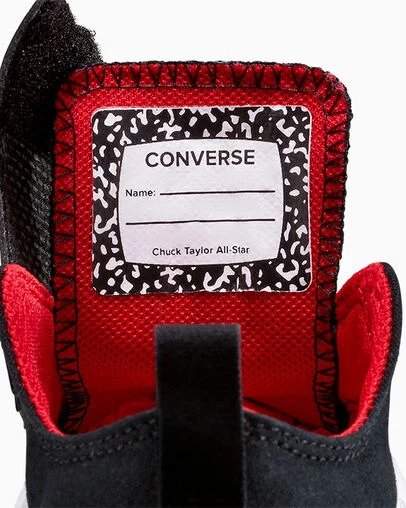 Chuck Taylor All Star One-Strap Spiderweb Black/White/Red, Detail Angle View