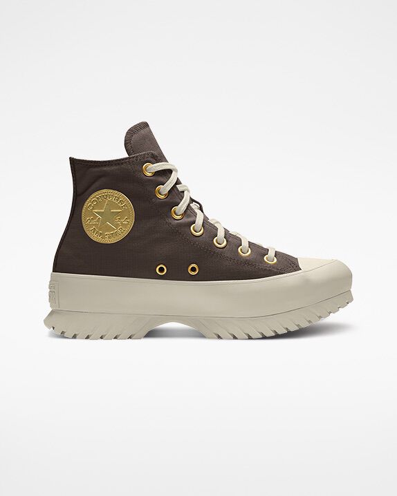 Converse Custom Chuck Taylor All Star Lugged Platform by You High Top (Brown) Unisex Canvas Shoes